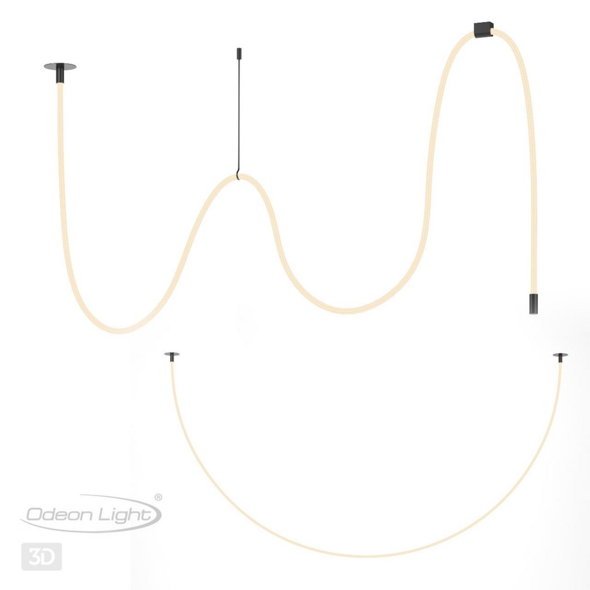 Накладные светодиодные светильники Потолочный светильник ODEON LIGHT 4391/40CL CORDA 