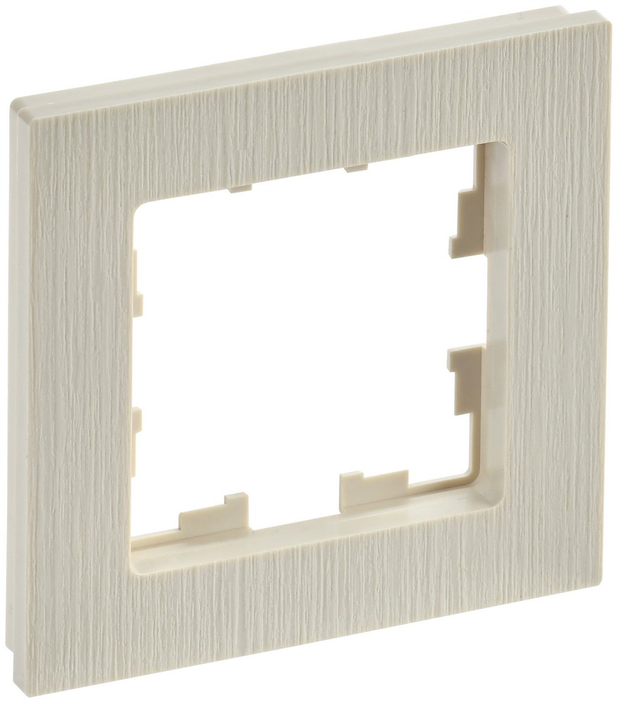IEK Brite Рамки Рамка IEK BRITE DECOR Бежевый рифленый 1-м РУ-1-Бр BR-M12-51-K10