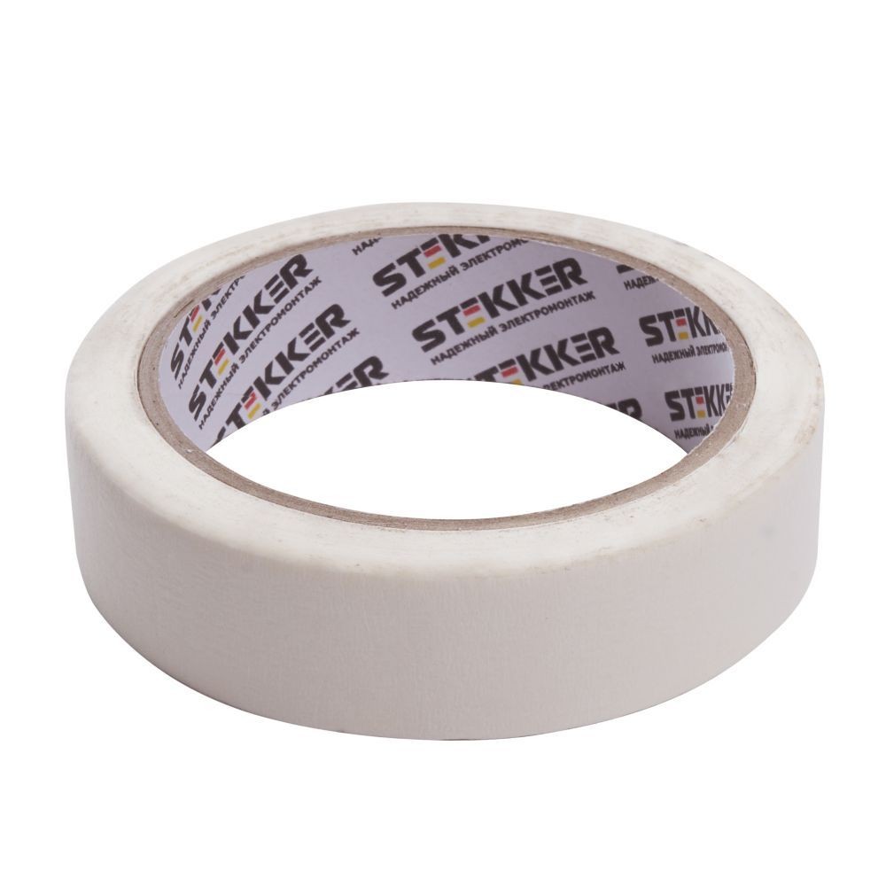 Малярная лента STEKKER INTP7-36-25 36 мм длина 25 м на бумажной основе белый 39151 фото