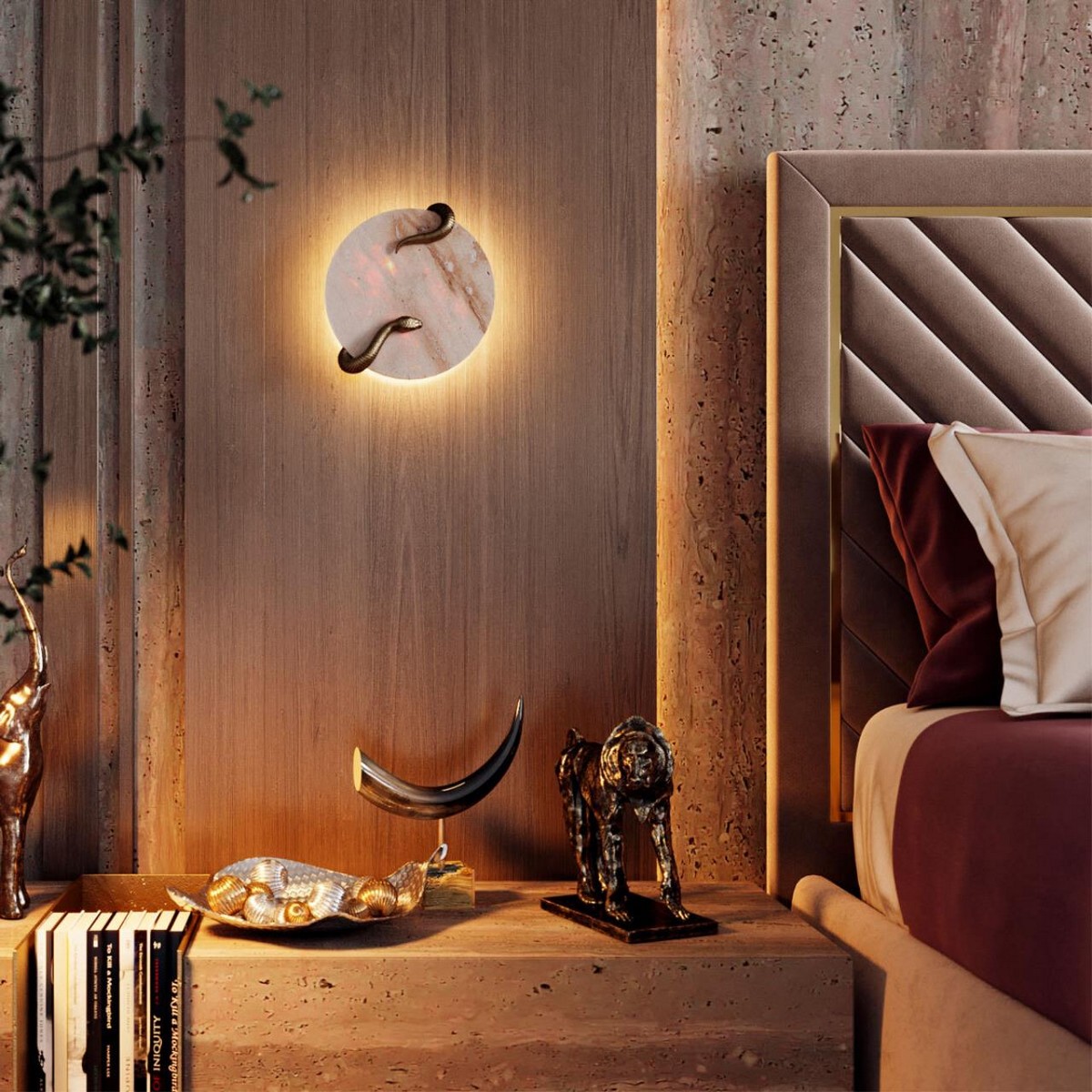 Бра Настенный светильник ODEON LIGHT 7033/10WL SNAKE LED 