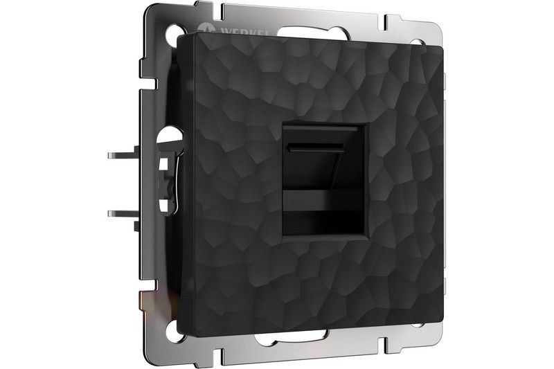 Werkel Черный Hammer механизмы Розетка Werkel Ethernet RJ-45 (hammer черный) W1281008