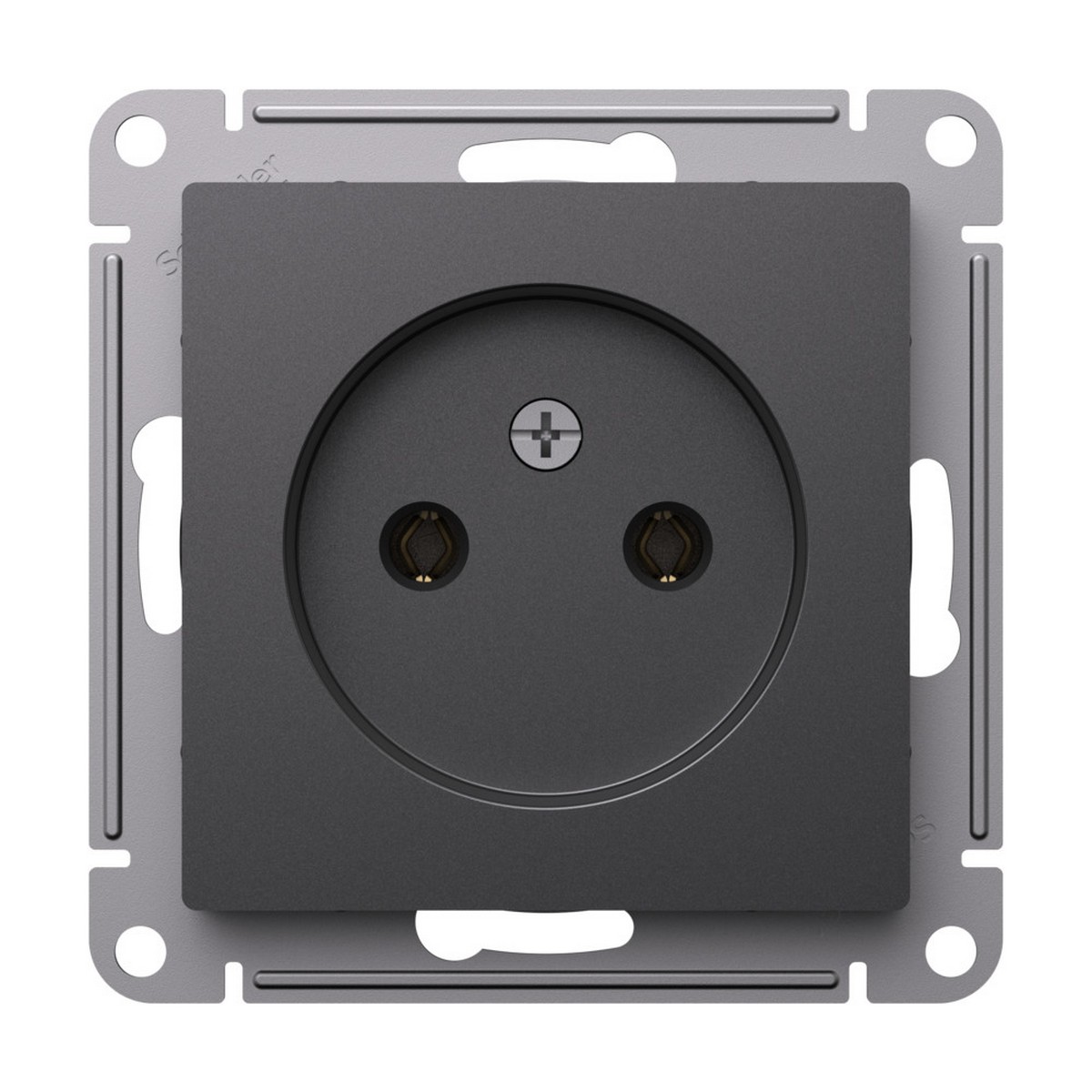 AtlasDesign Базальт Розетка Systeme Electric AtlasDesign Базальт б/з без шторок, ATN001441