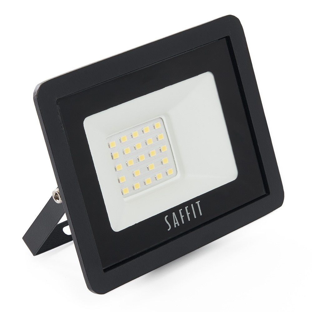 Прожекторы светодиодные Светодиодный прожектор Saffit SFL90-30 30W Черный 6400K 55065 