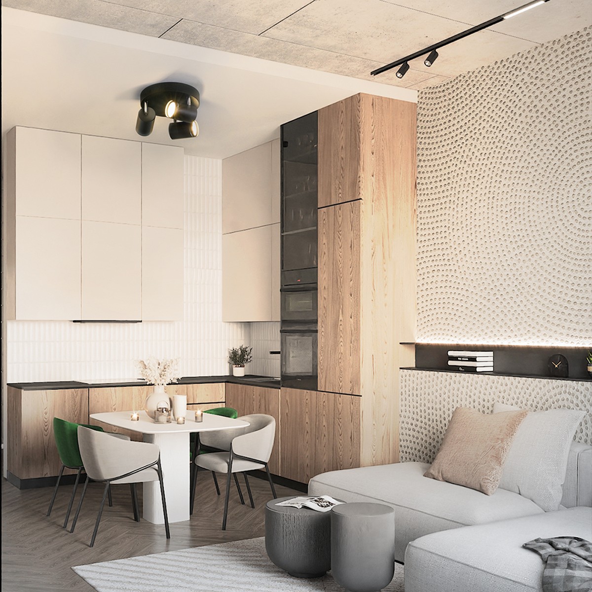 Светильники споты светодиодные Светильник спот Feron ML203-1 черный 3W 41924 