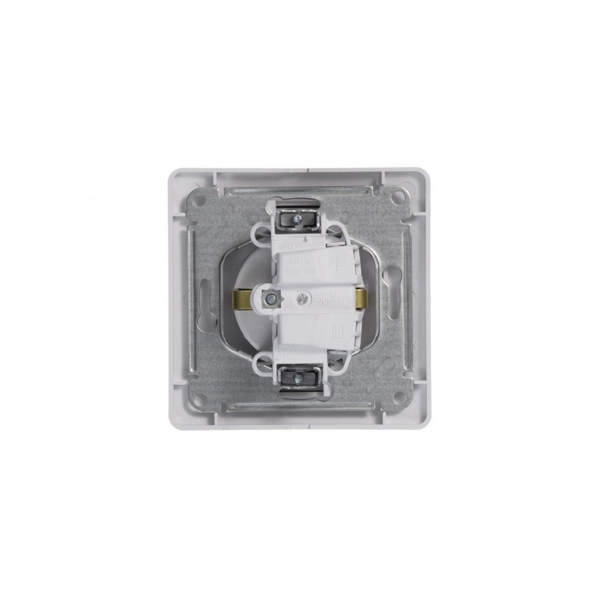 Glossa Белый Розетка Systeme Electric Glossa Белый с заземлением (в сборе с рамкой) GSL000142