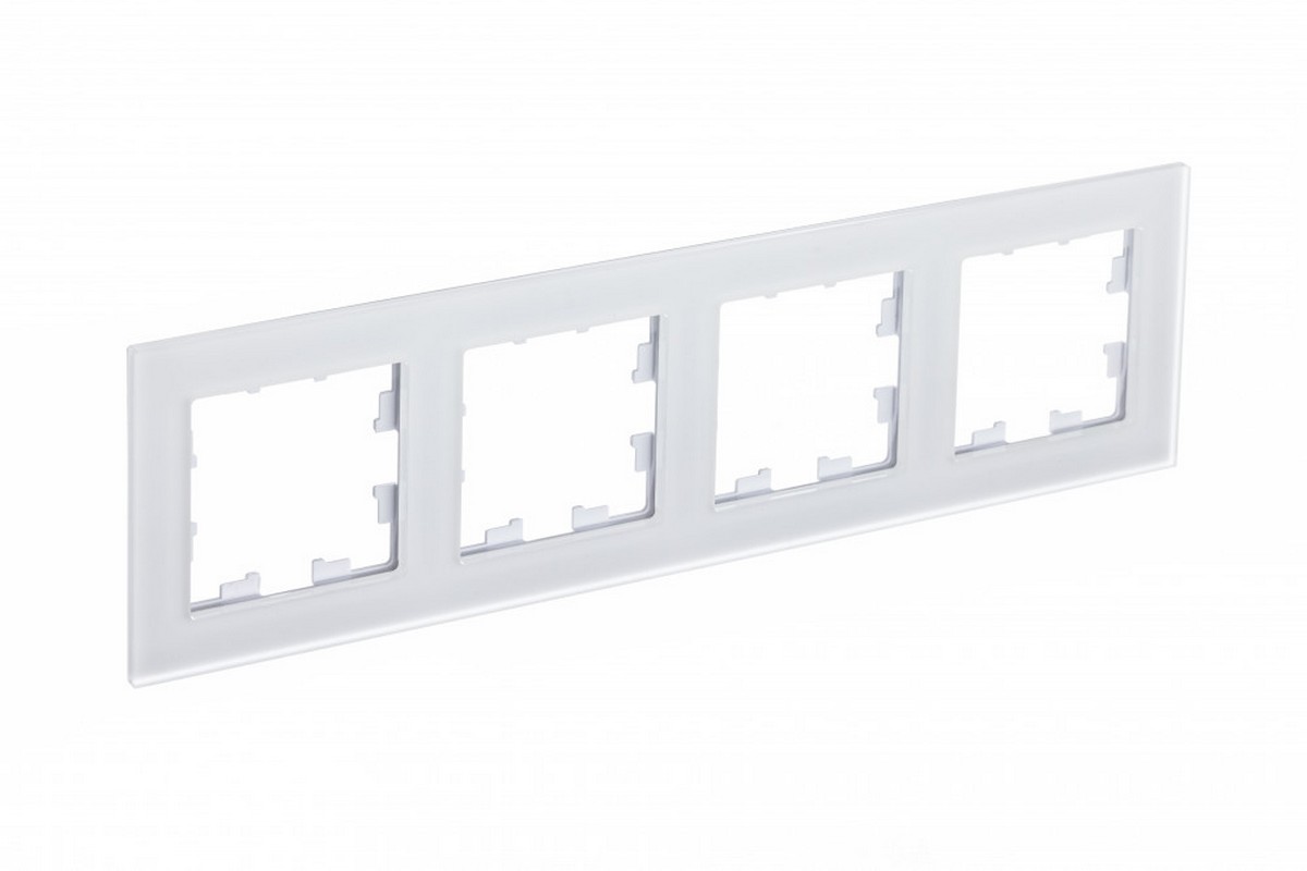 AtlasDesign Рамки Nature Рамка Systeme Electric AtlasDesign Nature Матовое стекло белый 4-ая ATN330104