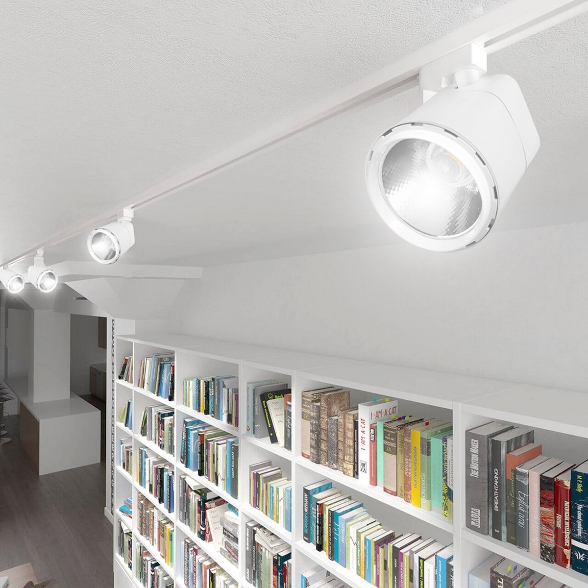 Трековые светодиодные светильники Светодиодный светильник Feron AL101 трековый на шинопровод 12W 4000K белый 29511 