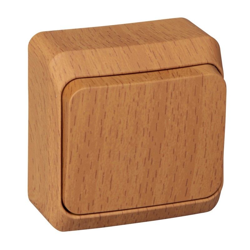 Этюд Дача Переключатель 1-клавишный Systeme Electric Этюд наружный Дача Сосна BA10-004D