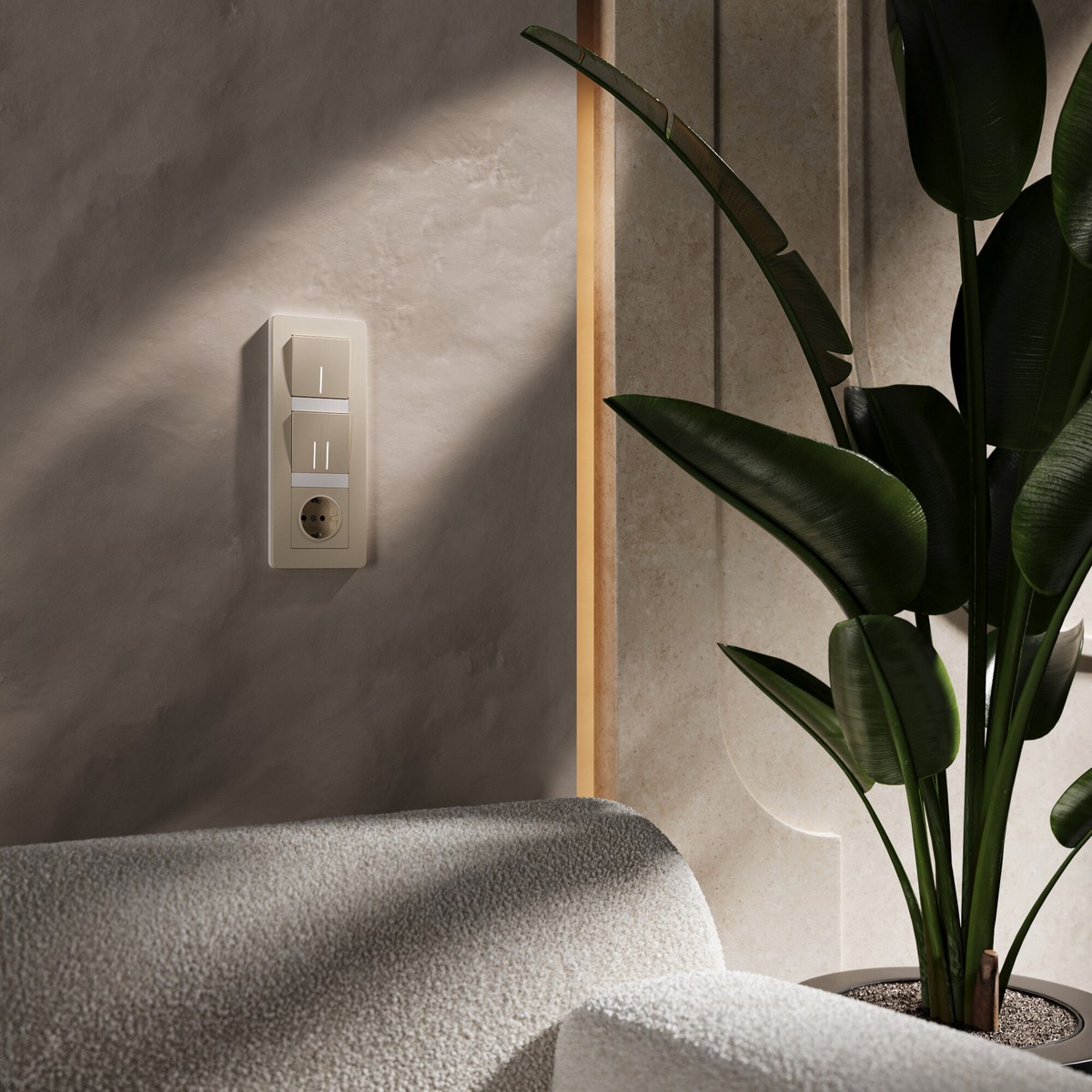 Рамки Werkel Split Рамка Werkel на 3 поста Split (айвори/белый, soft-touch) W0033066