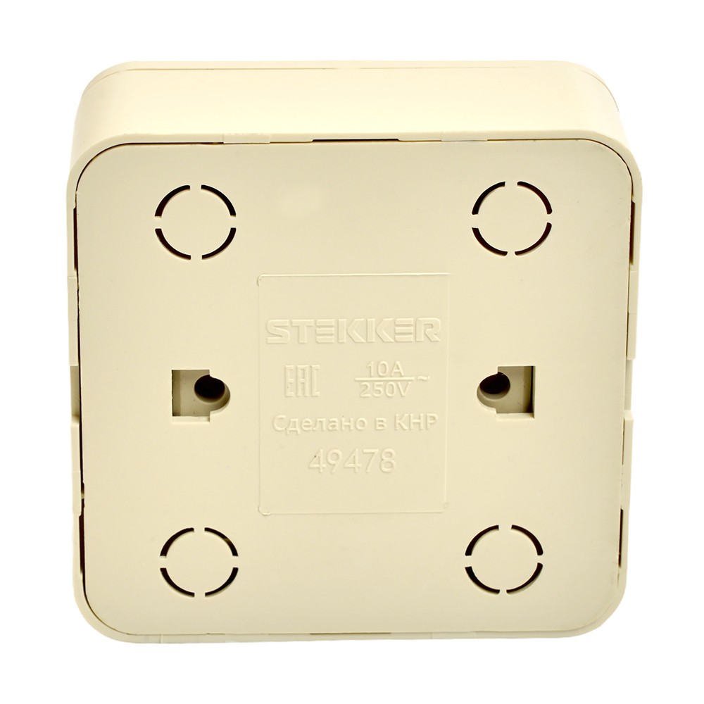 Накладные розетки и выключатели Stekker Переключатель 1-клавишный STEKKER 250В София слоновая кость MSW10-12-04 49478