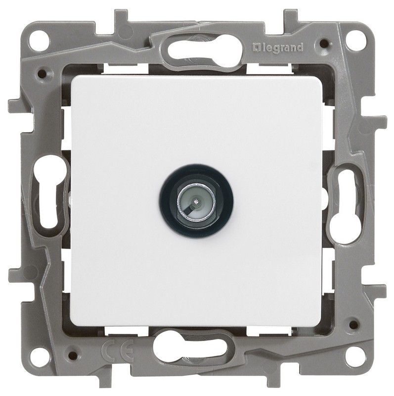 Legrand Etika Белый Розетка TV Legrand Etika белый проходная, 15дБ 672263