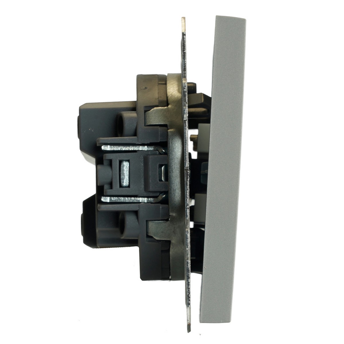 Выключатель 3-клавишный STEKKER Эмили RSW10-5108-10 платиново-серый soft touch 49948