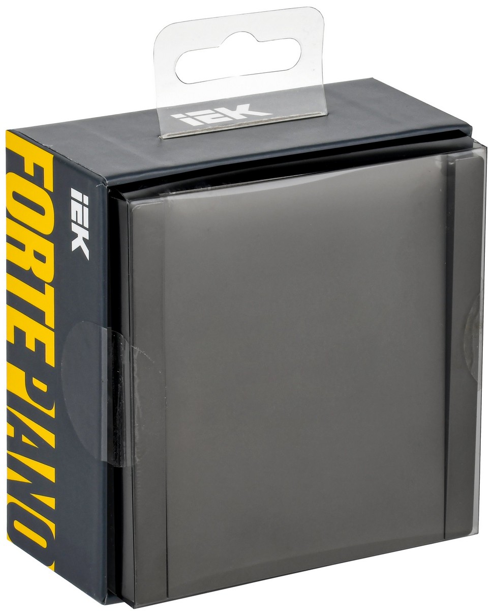 IEK FORTE&PIANO Серый Выключатель IEK FORTE&PIANO Серый 1-кл самовозвратный 10А FP310