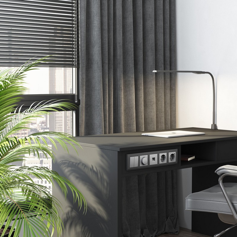 Werkel Серебряный матовый Выключатель Werkel двухклавишный (серебряный матовый) W1120065