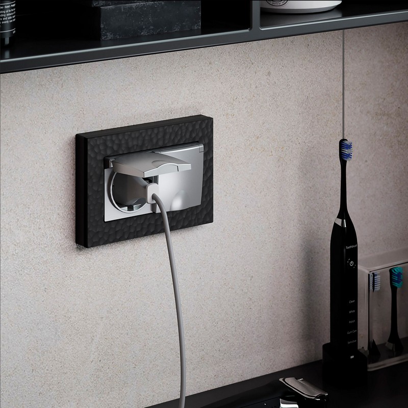 Рамки Werkel Hammer Рамка Werkel для двойной розетки Hammer (черный) W0082408