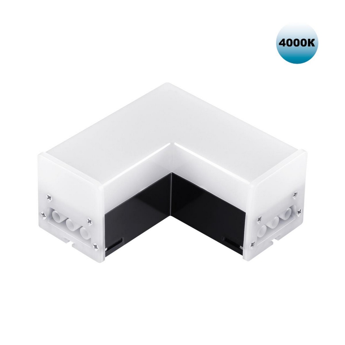 Трековые светодиодные светильники Светильник-соединитель "L"- образный с одним сетевым входом, NOVOTECH 359117 BITS 