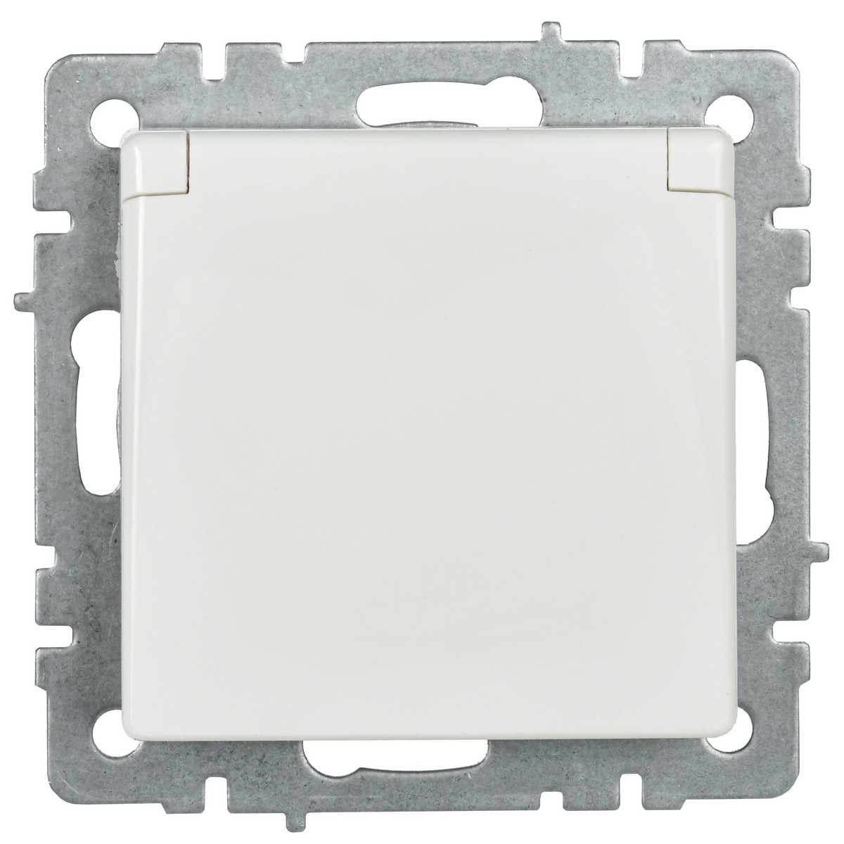 IEK Brite Белый Розетка IEK BRITE с/з с шторками и крышкой 16А IP20 РСбш10-3-БрБ белый BR-R16-16-K01