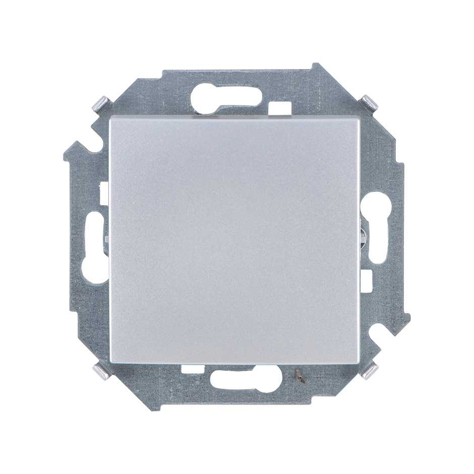 Розетки и выключатели Simon 15 Алюминий Переключатель перекрестный Simon 15 Алюминий 16А 1591251-033