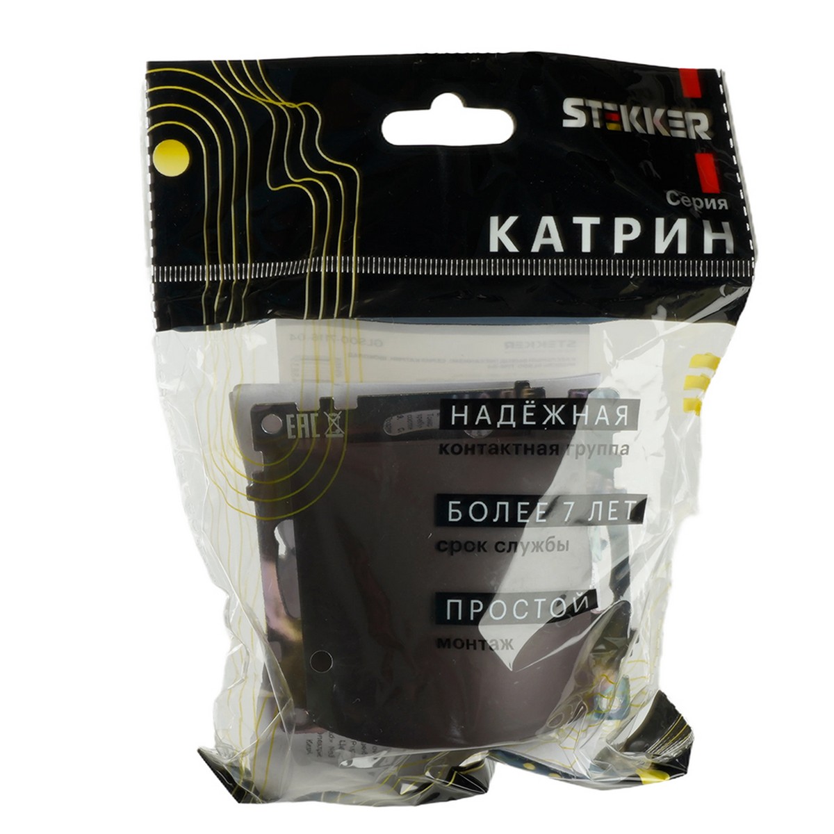 Катрин - Розетки и выключатели Stekker Кабельный вывод STEKKER Катрин шоколад GLS00-7116-04 49468