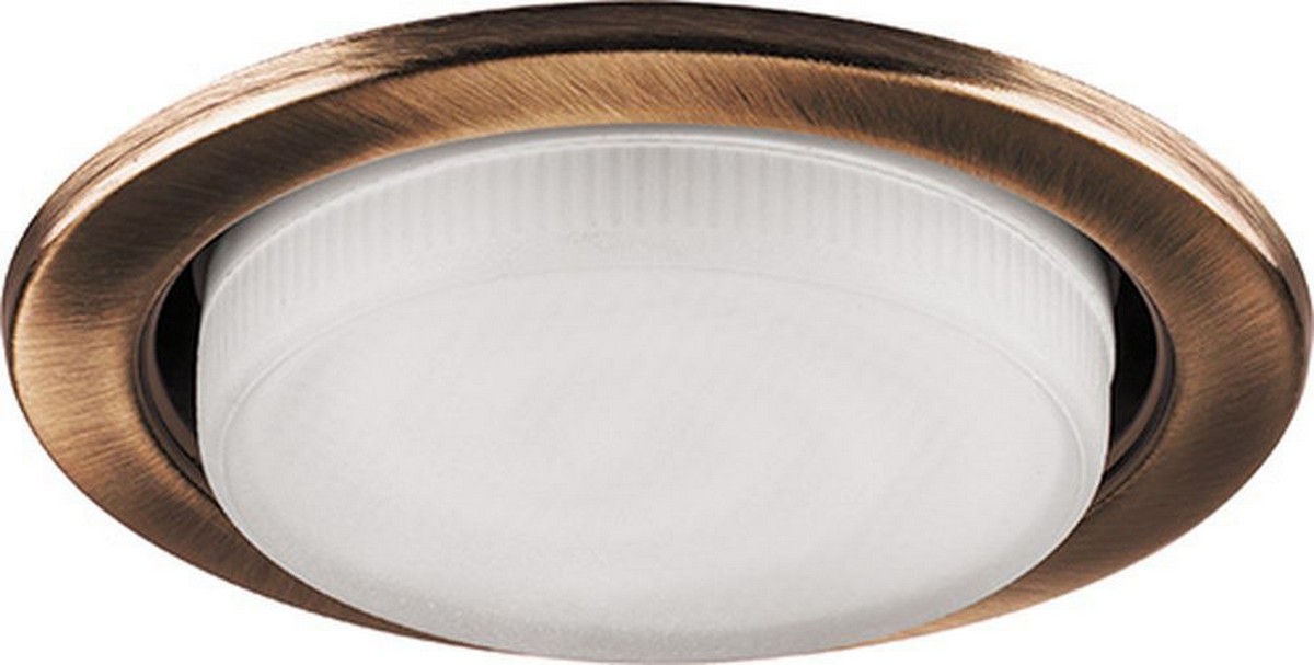 Светильники встраиваемые распродажа Светильник встраиваемый Feron DL53 GX53 античная медь 28949 