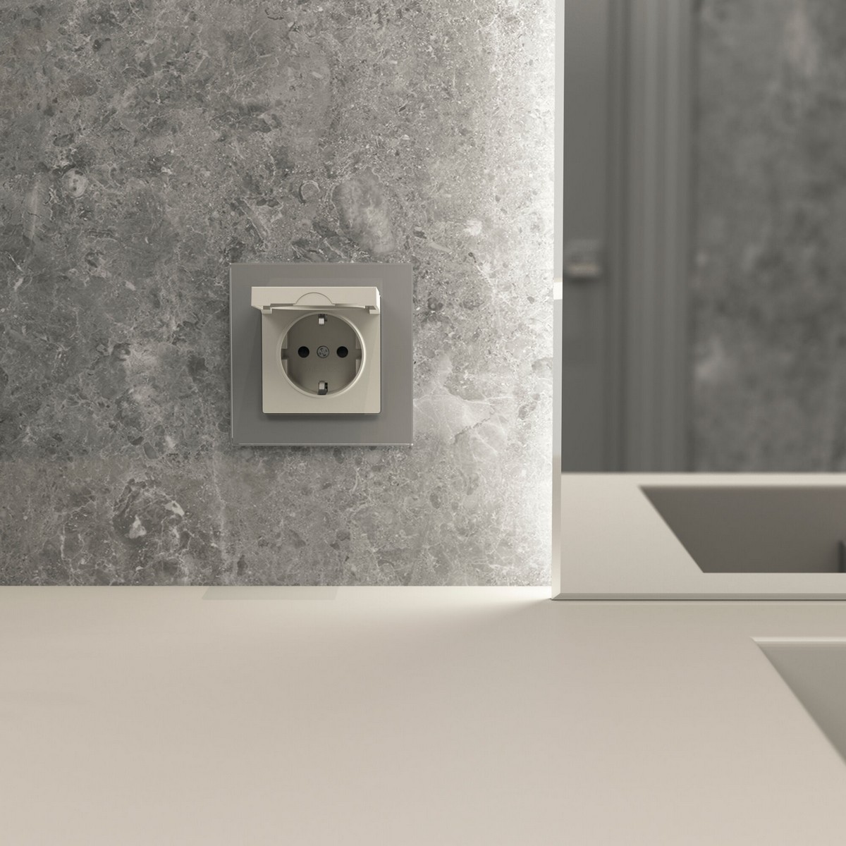 Werkel дымчатый Розетка Werkel с заземлением (дымчатый) W1271004