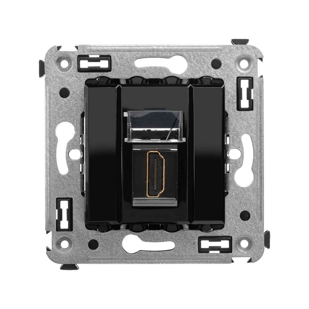 DKC Avanti механизмы Черный квадрат Розетка HDMI DKC Avanti одинарная в стену тип А-А "Черный квадрат" 4402253