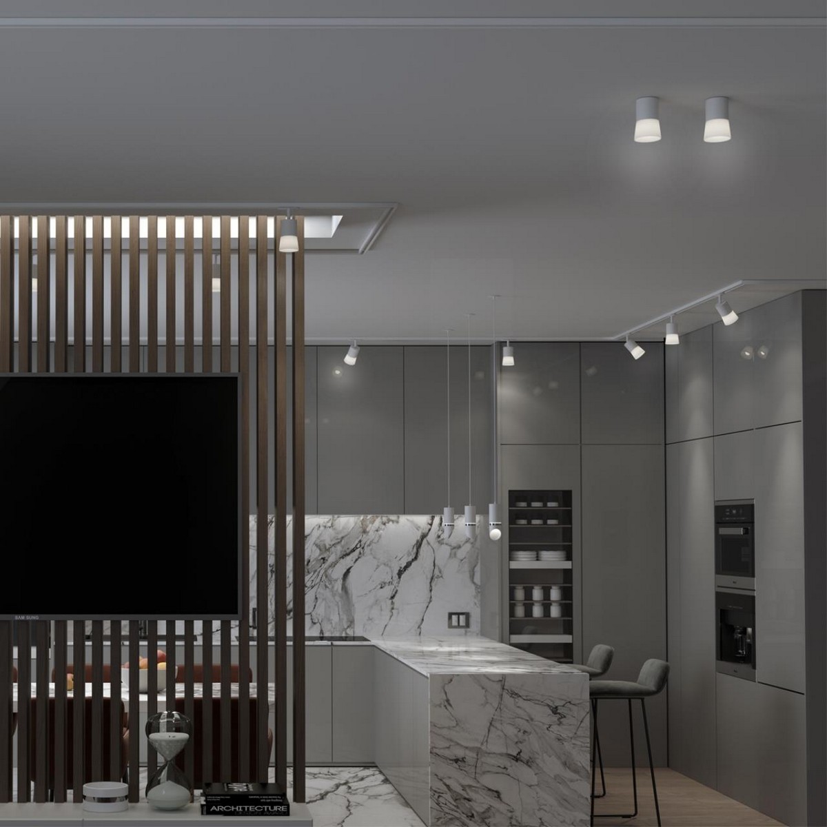 Накладные светодиодные светильники Светильник накладной NOVOTECH 370901 ELINA 