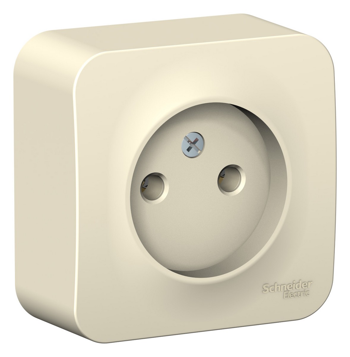 Blanca молочные розетки и выключатели Розетка SE Blanca б/з Молочная наружный без шторок BLNRA000102