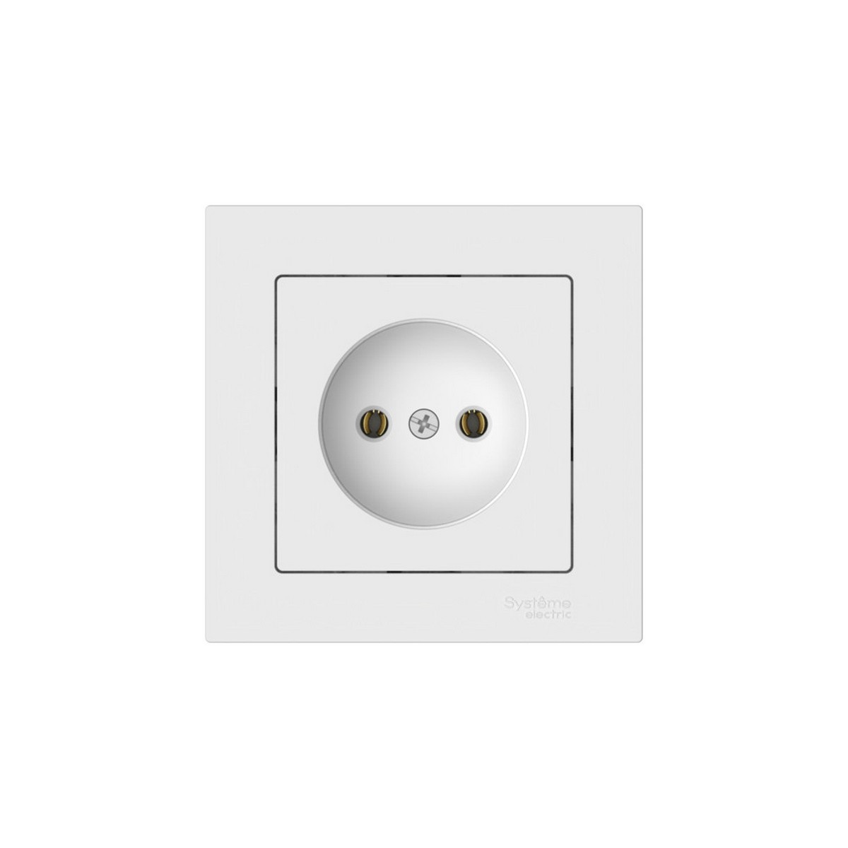 AtlasDesign Белый Розетка SE AtlasDesign Белый без заземления в сборе быстрозажим. клем. ATN000140S