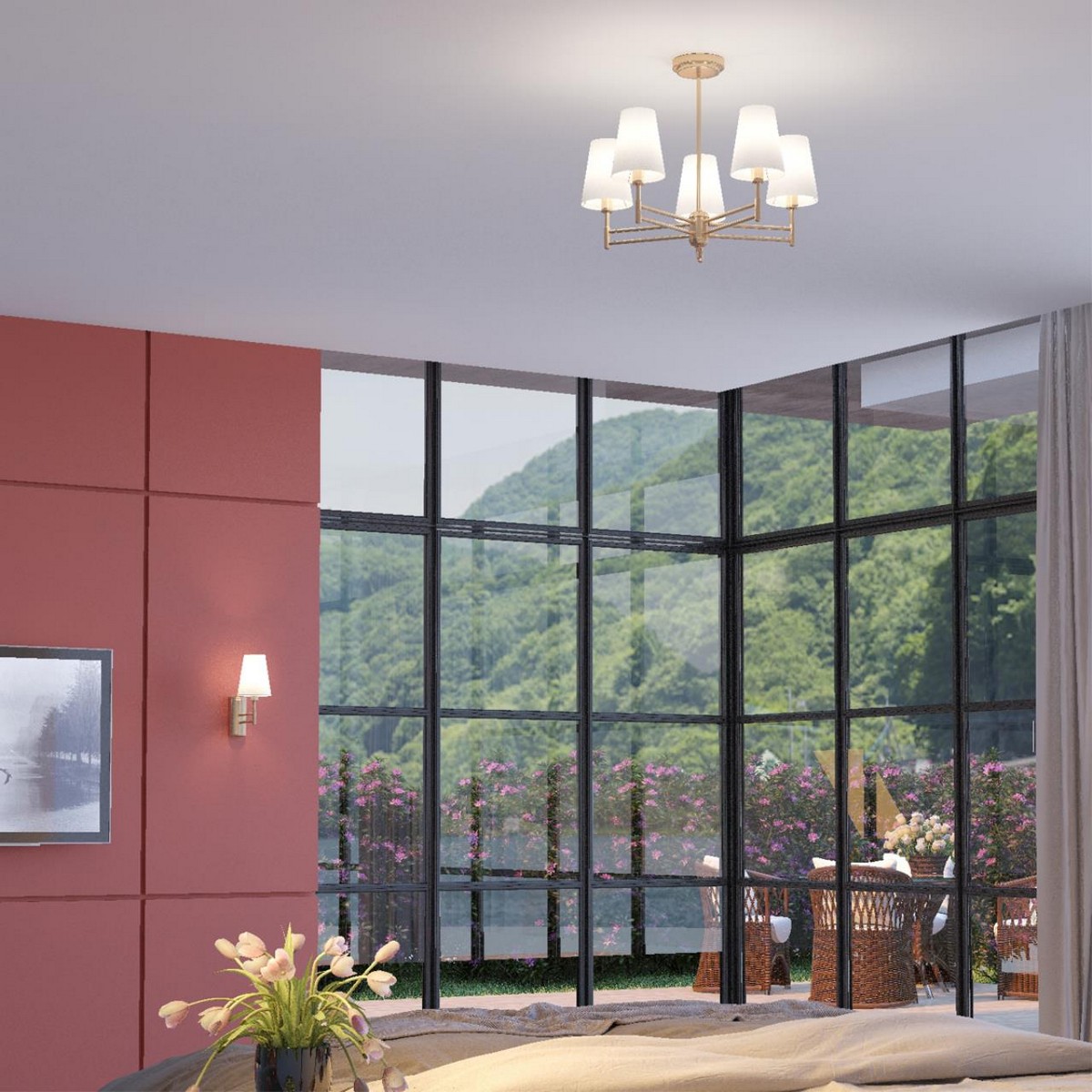 Люстры Люстра потолочная LUMION 4436/5C DORIS 