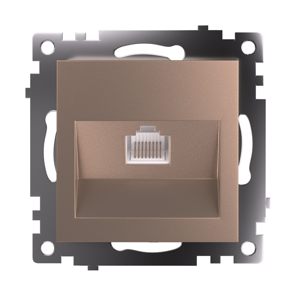 Катрин - Розетки и выключатели Stekker Розетка компьютерная 1-местная RJ-45 STEKKER GLS00-7107-02 Катрин шампань 39599