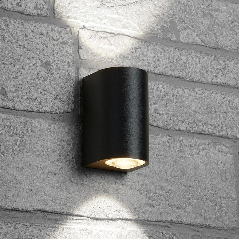 Уличные настенные светильники Светильник уличный светодиодный Feron DH053 2*5W 800Lm 4000K черный 48476 