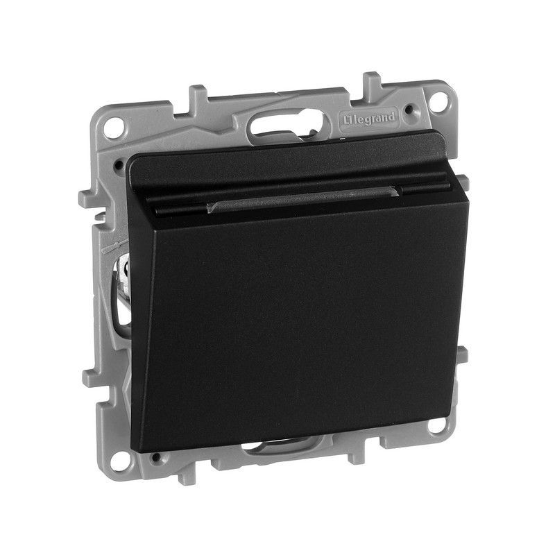 Legrand Etika Антрацит Выключатель Legrand Etika антрацит карточный с выдержкой времени, с подсветкой 672693