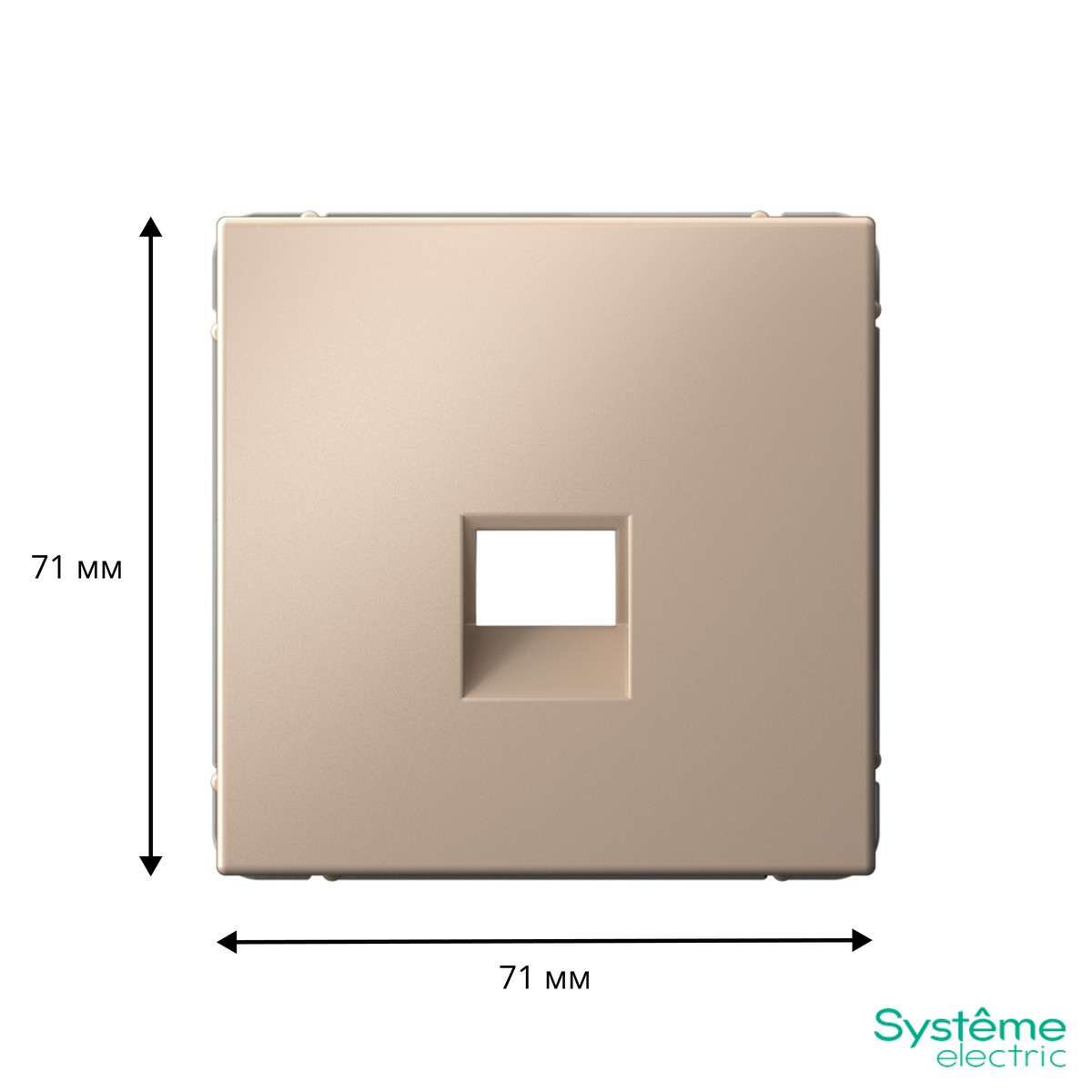 ArtGallery Песочный Накладка Systeme Electric ArtGallery Песочный для информационных функций типа Keystone GAL001284