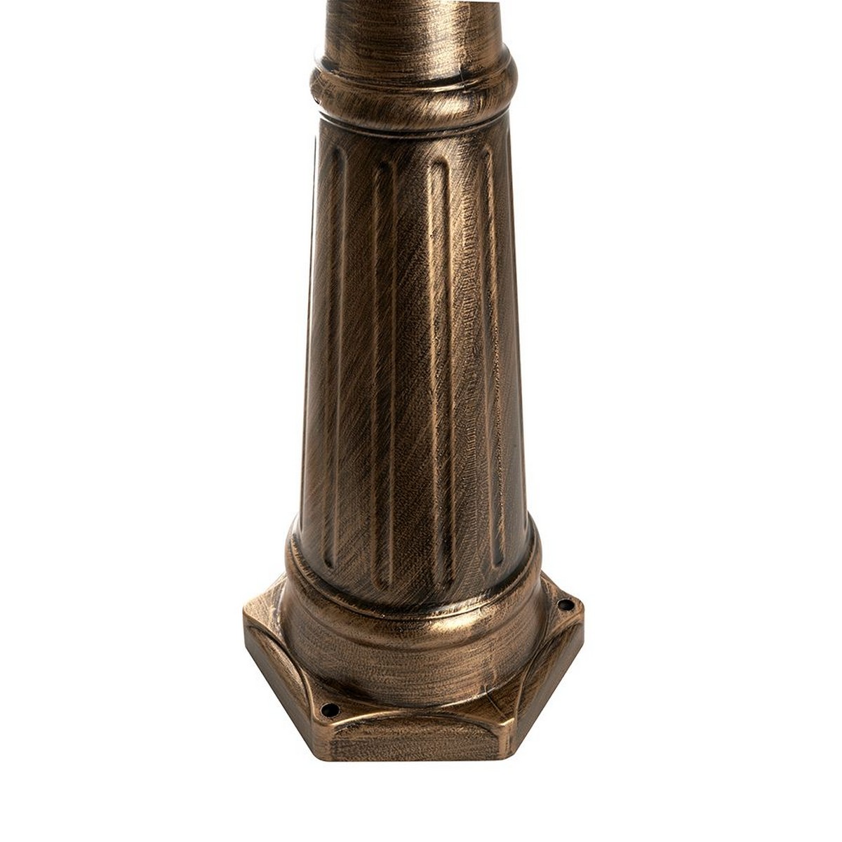 Уличные светильники столб Уличный светильник Feron PL4048 столб шестигранный 2*60W 230V E27, черное золото 11428 