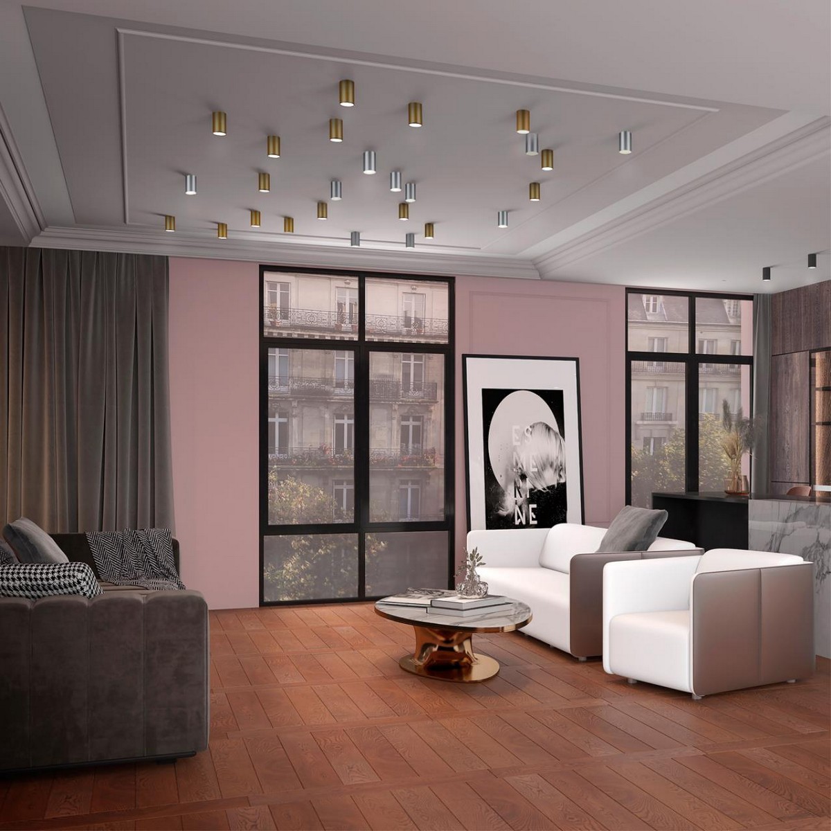 Накладные светодиодные светильники Светильник накладной NOVOTECH 370727 ELINA 