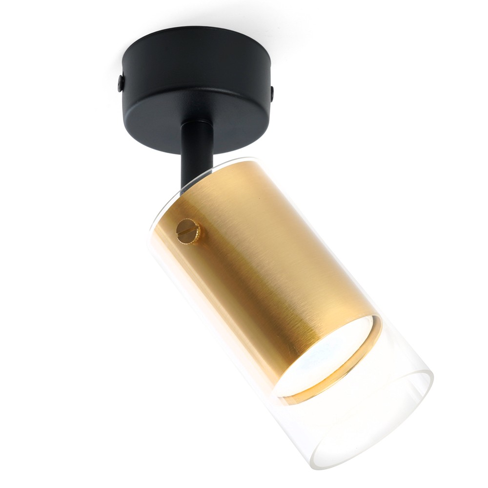 Светильники споты светодиодные Светильник Feron ML 1891 LUMINA настенно-потолочный GU10 золото черный 48746