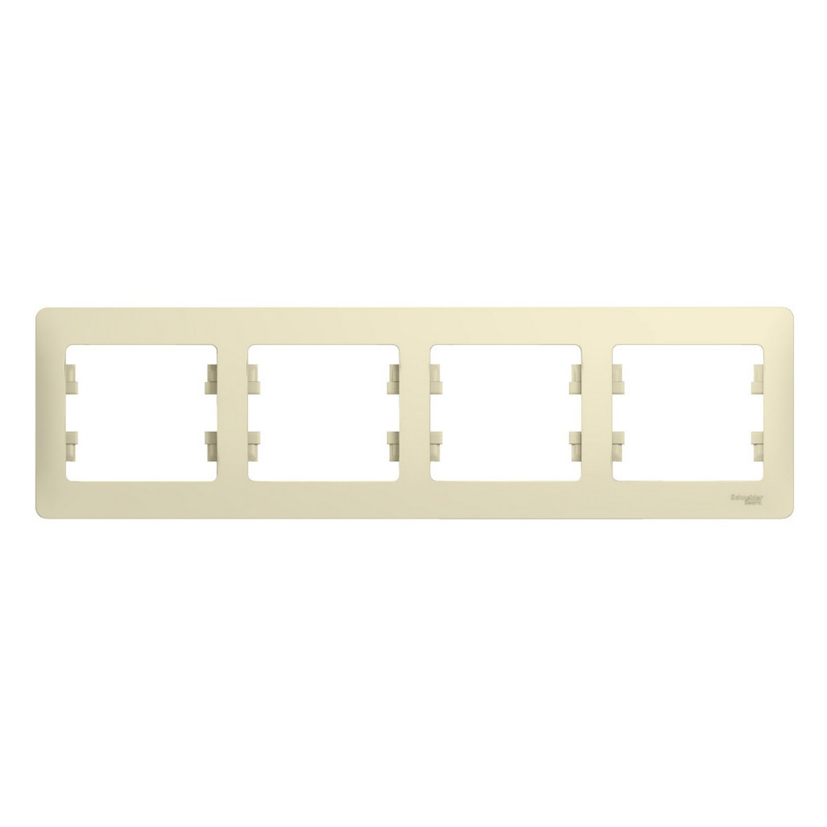 Glossa Бежевый Рамка Systeme Electric Glossa Бежевый 4-я, горизонтальная GSL000204