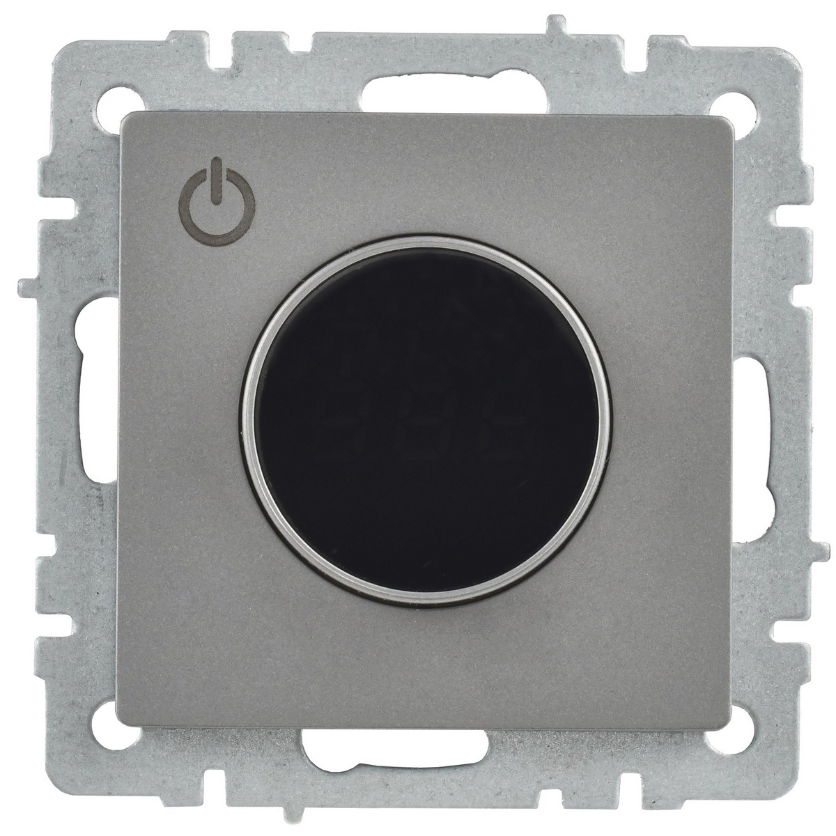 IEK Brite Сталь Термостат электронный IEK BRITE  с инд. ТС10-1-БрС сталь BR-RT11-K46