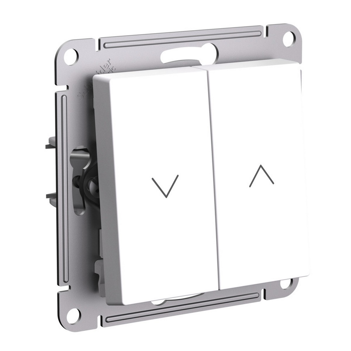 AtlasDesign Белый Выключатель Systeme Electric AtlasDesign Белый 2-клавишный жалюзи, 10А, ATN000119