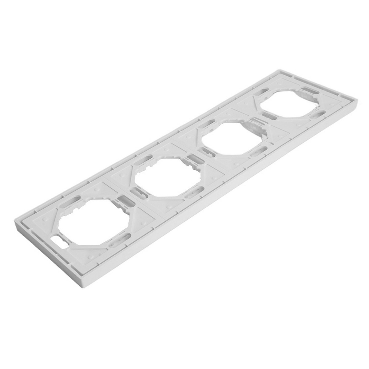 Эмили - Розетки и выключатели Stekker Рамка 4-ая STEKKER Эмили PFR00-5004-01 белый фарфор soft touch 49887