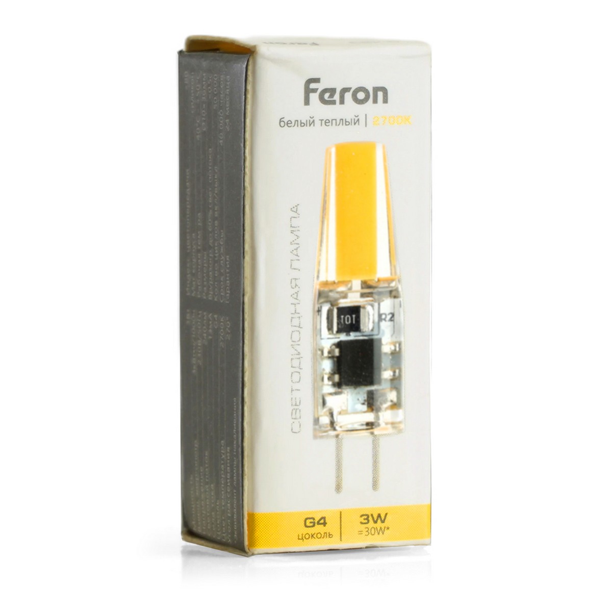 G4 Лампа светодиодная Feron LB-423 G4 3W 230V 2700K 51167 