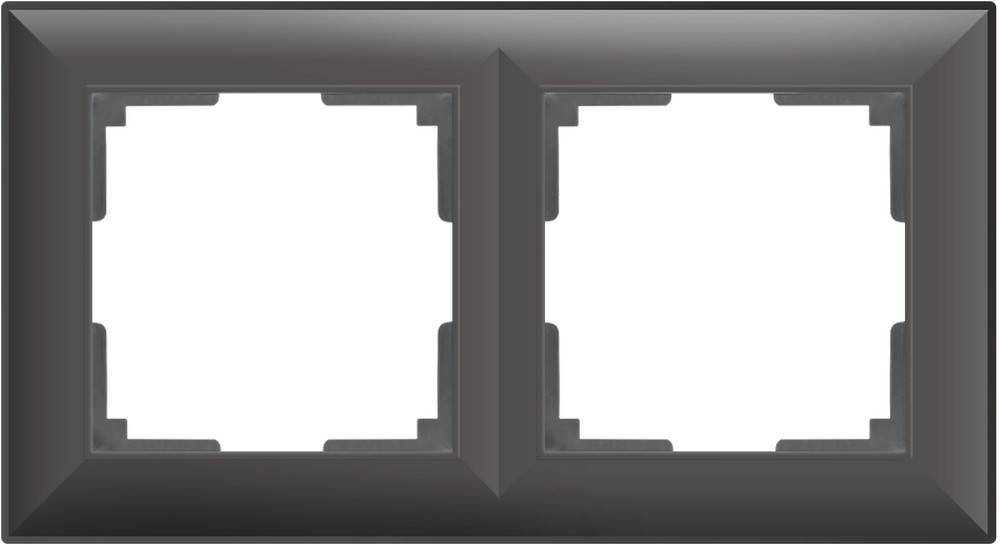 Рамки Werkel Fiore Рамка Werkel Fiore на 2 поста (серо-коричневый) W0022207