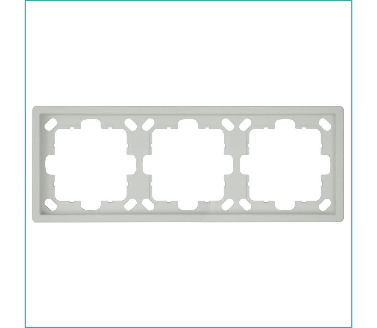 JASMART FD - розетки и выключатели Рамка JASMART FD 3-постовая матовый Тауп (soft touch) 1003PTM