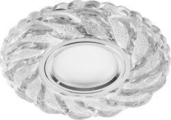 Светильники встраиваемые распродажа Светильник встраиваемый Feron CD935 с LED подсветкой MR16 прозрачный 29468