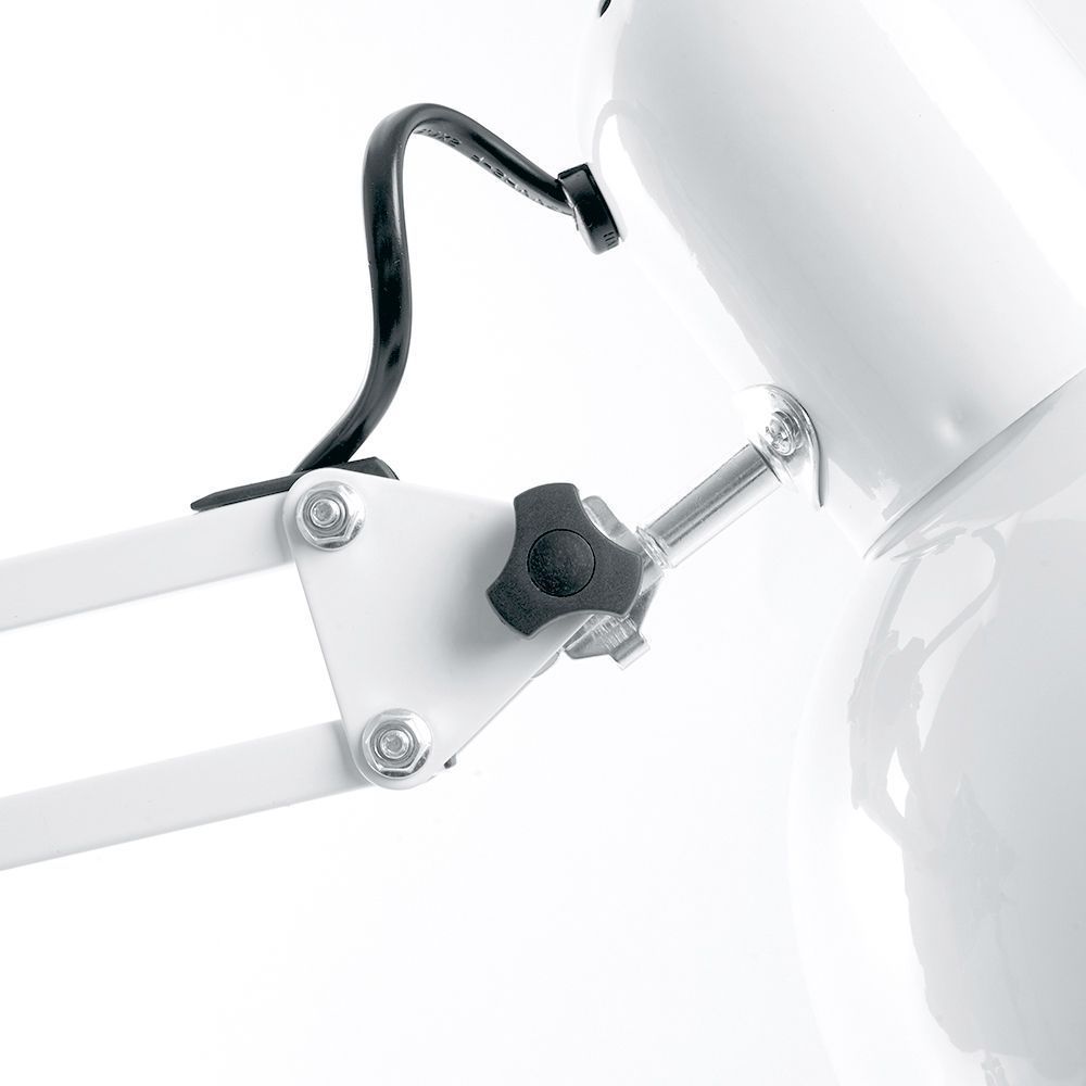 Настольные лампы Настольная лампа Feron DE1430 60W 230V под лампу E27 на струбцине белый 24232 