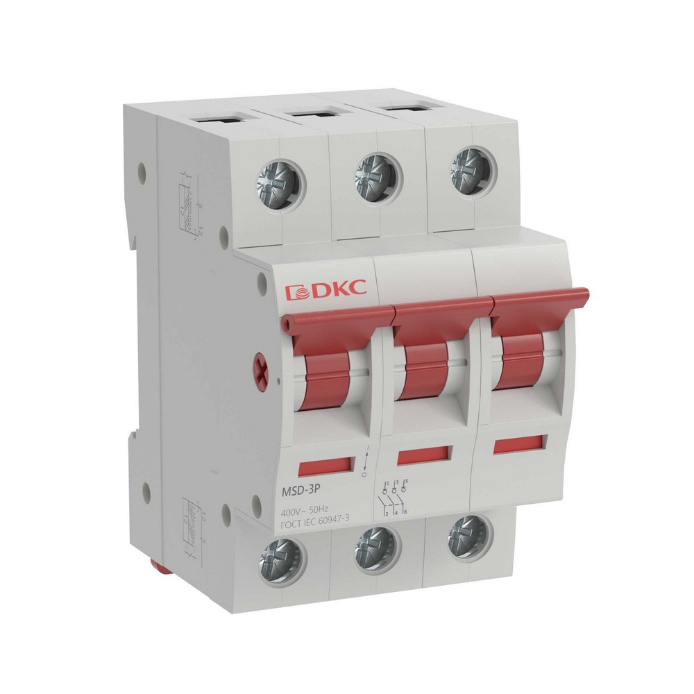 DKC Выключатель нагрузки модульный DKC YON max MSD 3P 100A MSD-3P100 