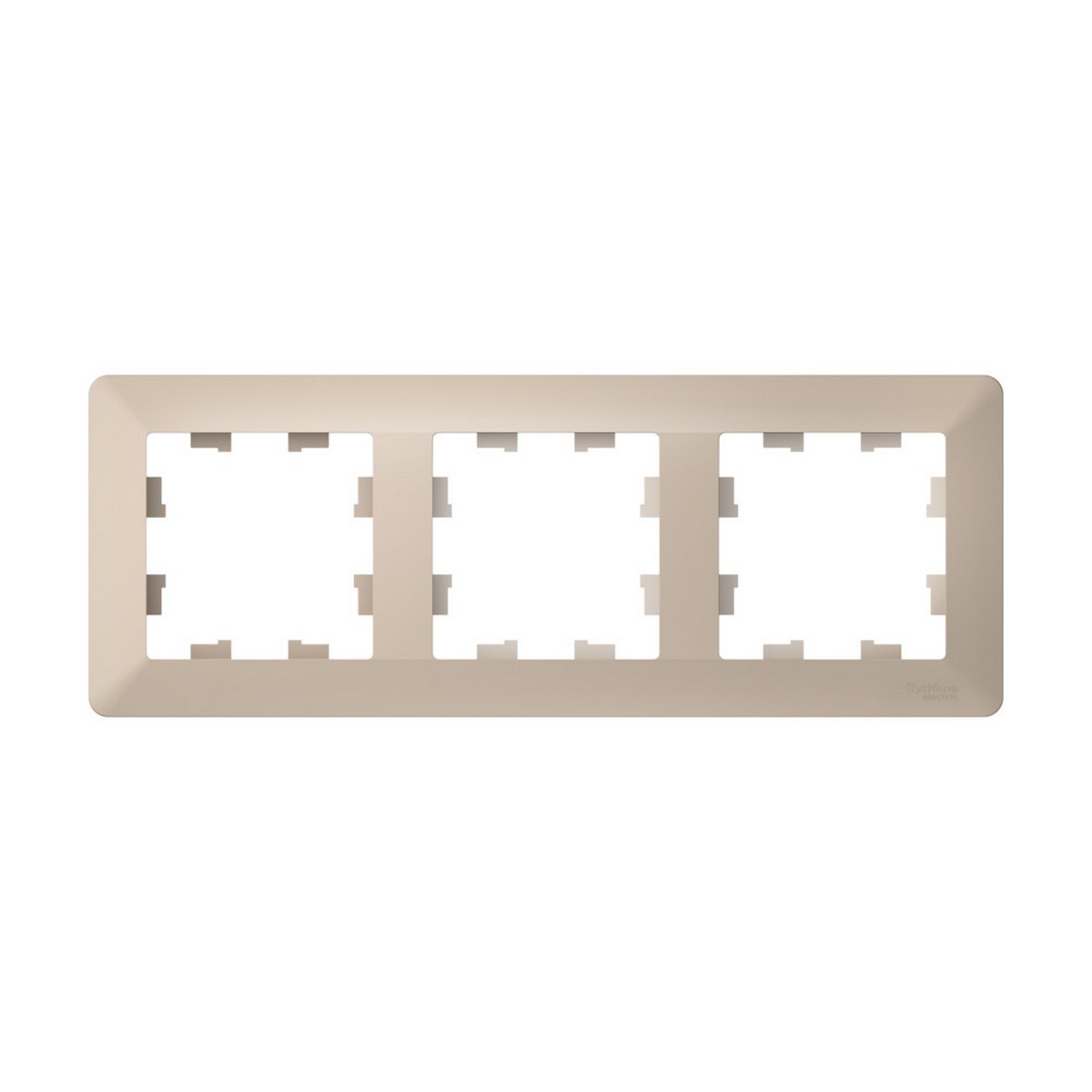 AtlasDesign Песочный Рамка Systeme Electric AtlasDesign Air Песочный/дымчатый белый 3-ая ATN221203