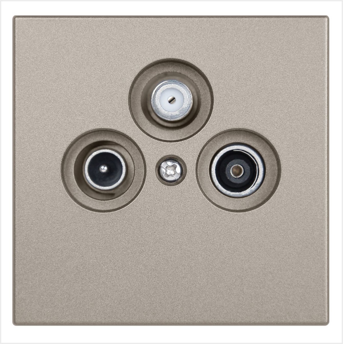 JASMART FD - розетки и выключатели Розетка TV+FM+SAT JASMART FD Φ9.5mm оконечная Бронза 6206BR