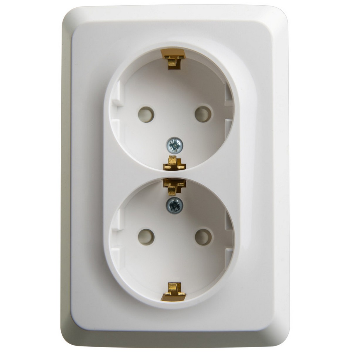 Этюд Белый Розетка 2-ая Systeme Electric Этюд наружный Белый угловая с/з со шторками 16А 250B PA16-108B